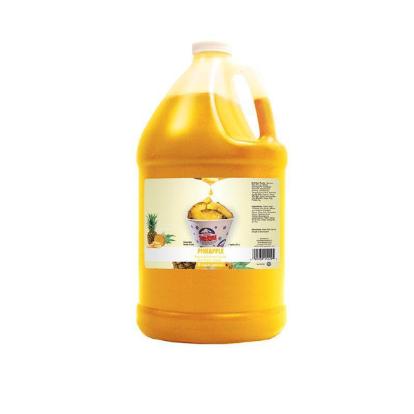 Sno-Treat Flavors, Sno-Kone® Syrup Pineapple 1gal – 1229