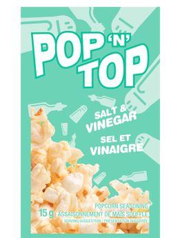 Pop n Top Snack Seasoning, Salt & Vinegar 50/Pkg – 367140
