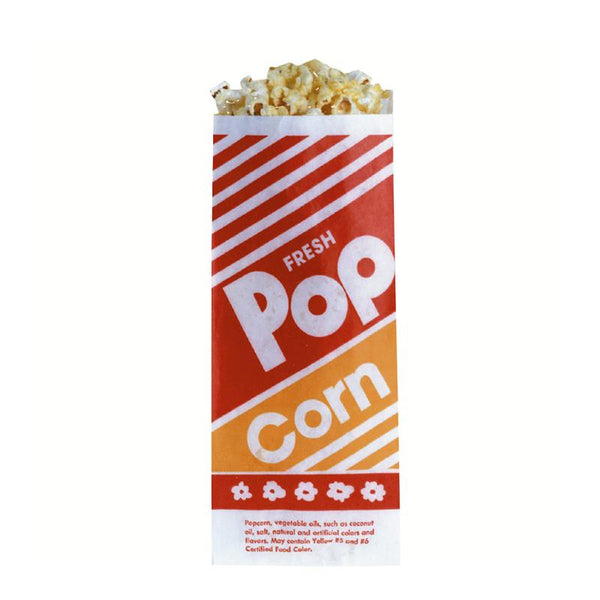 Popcorn Bag 7" #2 Small 1 Ply- 1000/cs - 2052