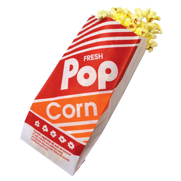 Popcorn Bags 8" #3 1 Ply 1000/cs - 2053