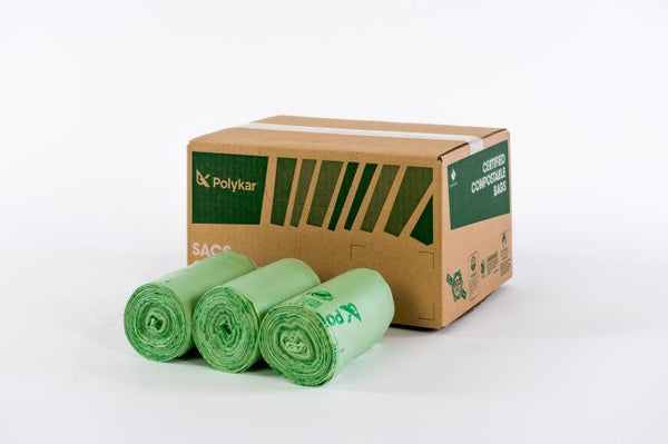 Compostable Garbage Bags 30” x 39”, Green, 150/Cs - PKBIO3039