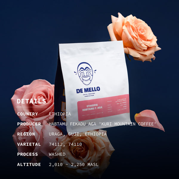 De Mello Ethiopia Habtamu F. Aga 2lb Coffee Beans