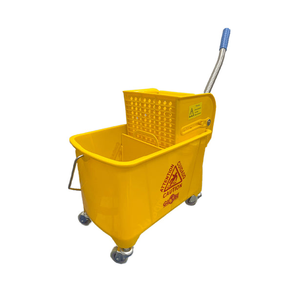 Mop Bucket Wringer Combo 21qt Sidepress 3082 Globe Yellow