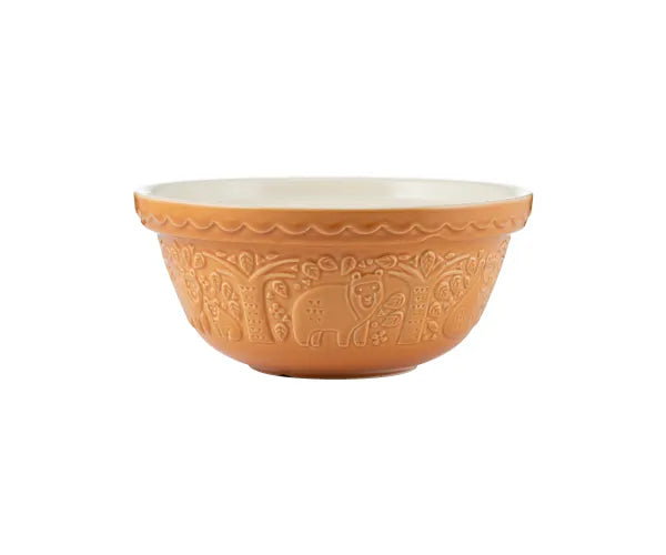 Mason Cash Mixing Bowl 9" MC27183 Forest Bear Ochre