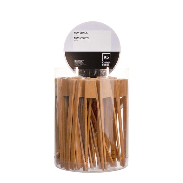 Mini 6" Tongs Bamboo 40/cdu- RB16473