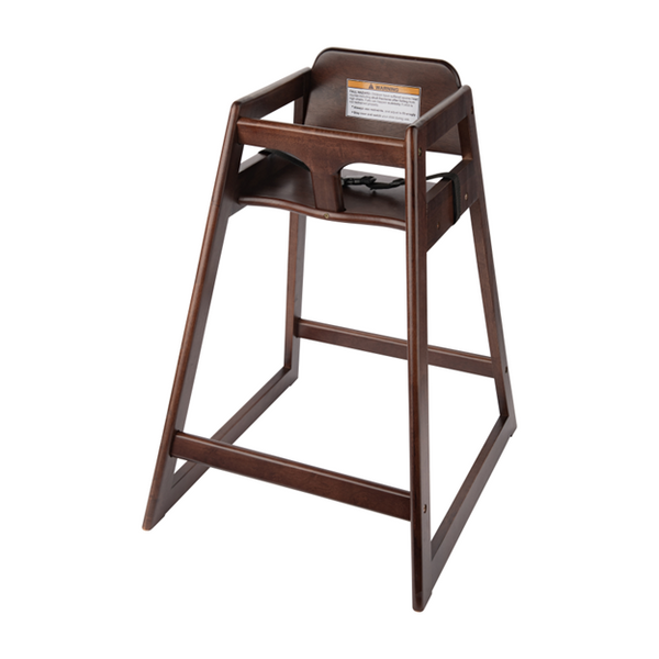 Wooden High Chair, Walnut – 80976