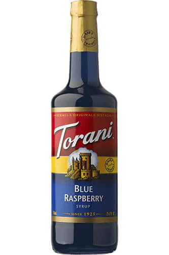 Torani Blue Raspberry Syrup, 750 ml – 340390