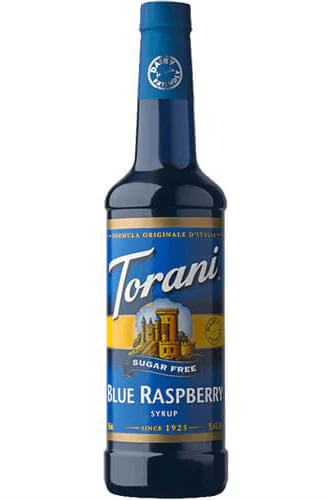 Torani Sugar Free Blue Raspberry Syrup, 750 ml – 344705
