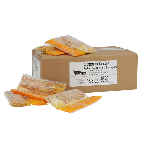 Portion Pak Popcorn Kits 6/8oz 36/Cs - 9820
