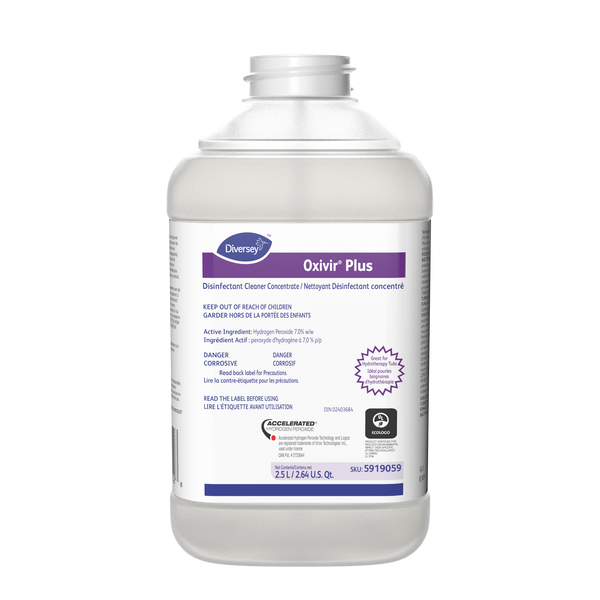 Oxivir Plus Disinfectant Cleaner Concentrate 2x2.5l Jfill 5919059