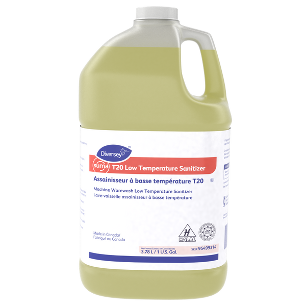 T20 Low Temp Sanitizer 4x1gal Hi Perf Chlorinated Sanitizer 95499314 12mt