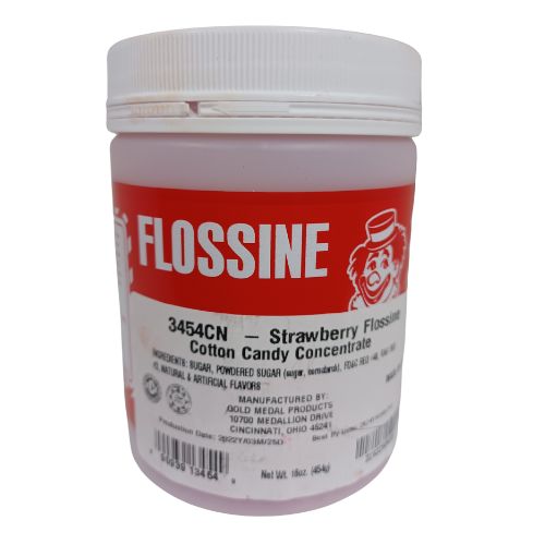 Cotton Candy Flossine® Strawberry Pink 1 Lb Tin 3454