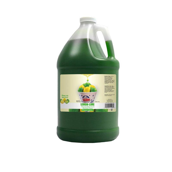 Sno-Treat Flavors, Sno-Kone® Syrup Lemon-Lime 1gal - 1226
