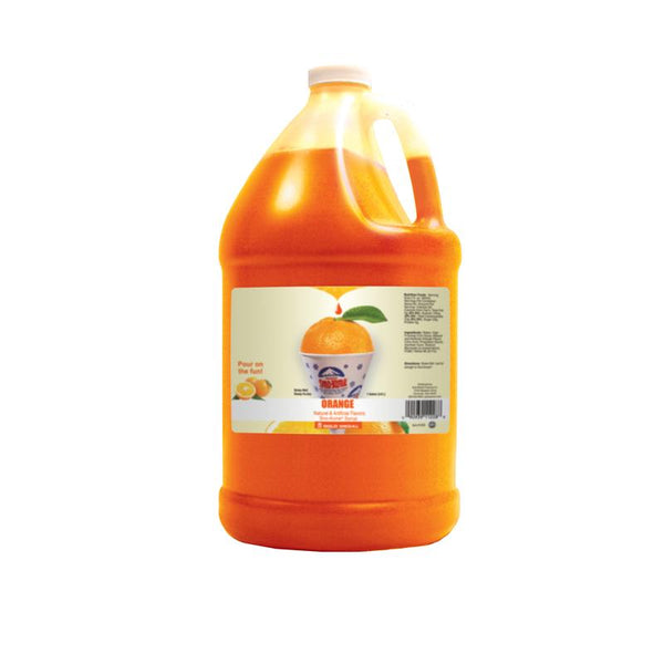 Sno-Treat Flavors, Sno-Kone® Syrup Orange 1gal - 1228