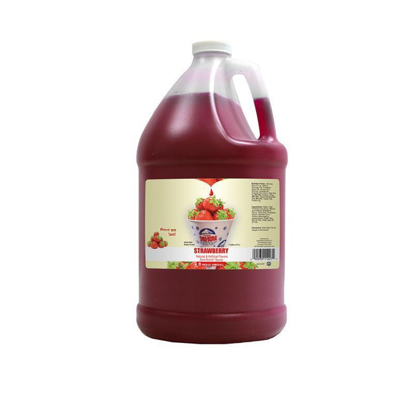 Sno-Treat Flavors, Sno-Kone® Syrup Strawberry 1gal - 1227
