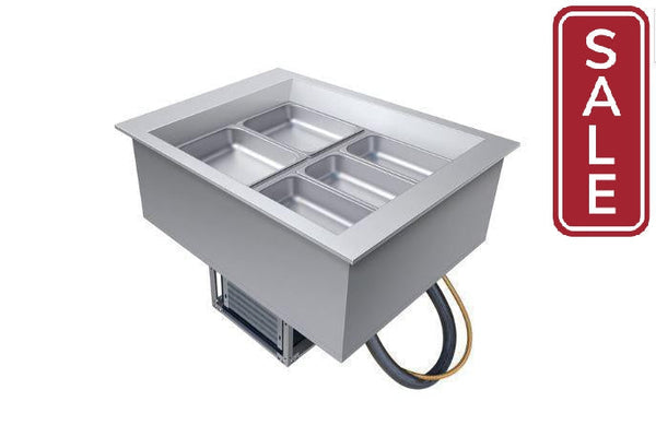 Hatco Two Pan Refrigerated Drop In Cold Food Well with Drain - CWB-2