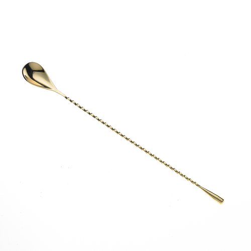 Barfly Classic Bar Spoon 12", Gold, Tear Drop M37012GD