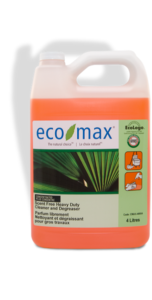 Eco-Max Scent Free Heavy Duty Cleaner & Degreaser 4L - EMAX-400-04