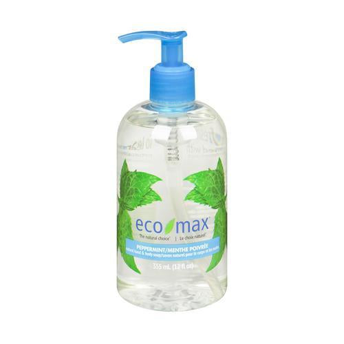 Eco-Max® Natural Hand & Body Soap - Peppermint, 355ml - EMAX-C141