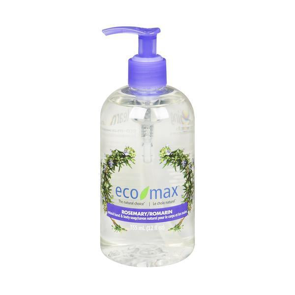 Eco-Max® Natural Hand & Body Soap - Rosemary, 355ml - EMAX-C146