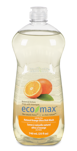 Eco-Max® Natural Orange Ultra Dish Wash, 740ml - EMAX-C184
