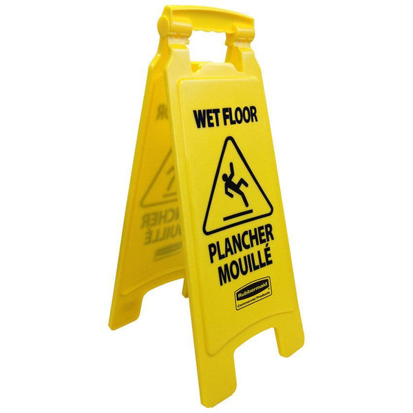 Wet Floor Sign,  Yellow A-frame - FG611285YEL