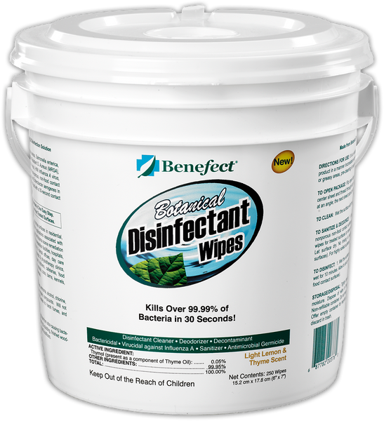 Benefect Botanical Disinfectant Wipes, Biodegradable – 50376