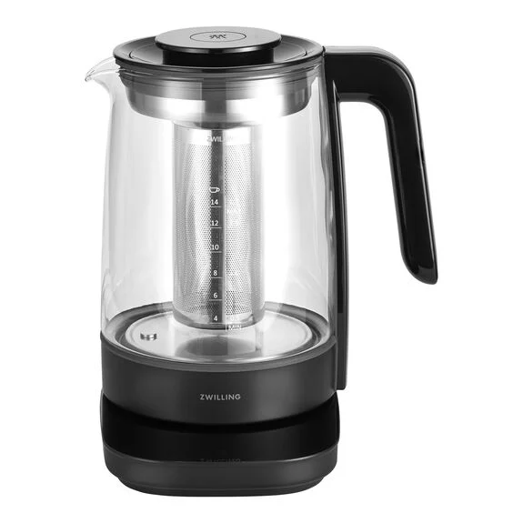 Zwilling Enfinigy Glass Programmable Electric Kettle, Black– 53103-201