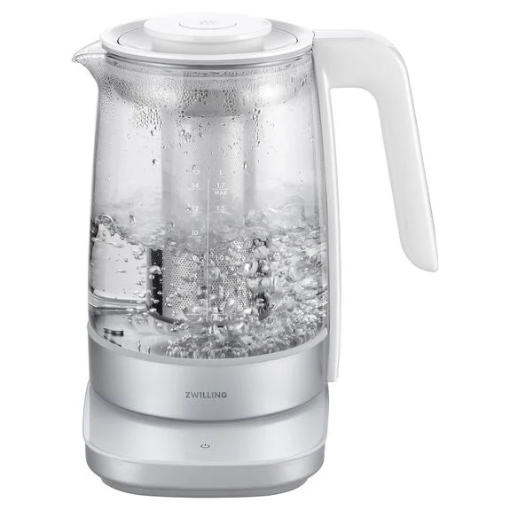 Zwilling Enfinigy Glass Programmable Electric Kettle, Silver – 53103-200