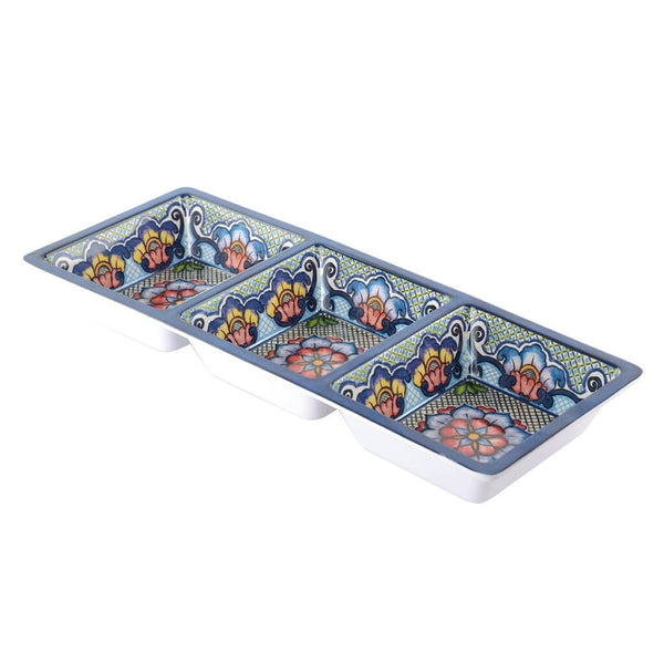 Taco 3-Section Tray, Blue PRP23782 Port Style