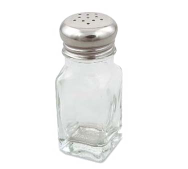 Salt/Pepper Shaker 2oz, Square Shaped - 575183
