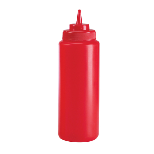 Squeeze Bottle 32 oz Wide Mouth Red – 57803205