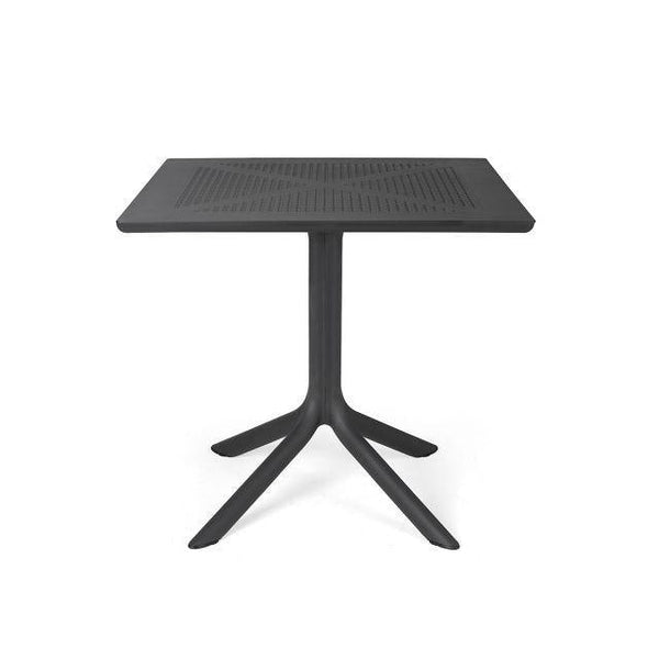 Clip Outdoor Table 31-1/2” Square, Anthracite  - 40082.02
