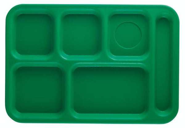 Cambro 6 Compartment Tray 14-1/2" x 10", Green – PS1014437