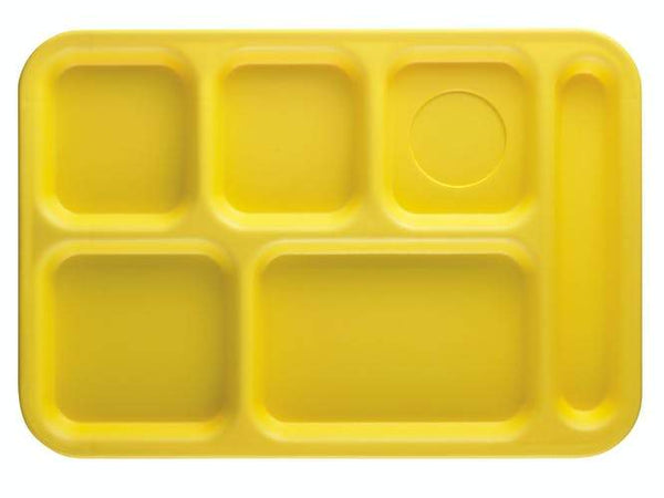 Cambro 6 Compartment Tray 14-1/2" x 10", Yellow – PS1014145
