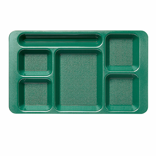 Cambro 6 Compartment Tray 9" x 15", Sherwood Green – 1596CW119