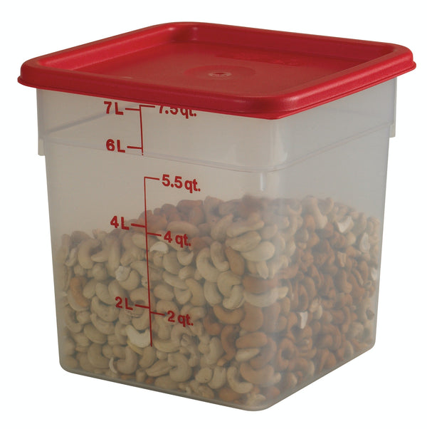 Cambro Square 8Qt Container with lid, Grab N Go 2 Pack - 8SFSPPSW2190