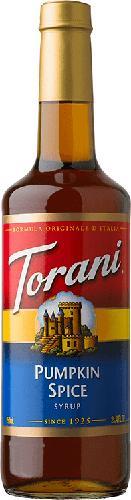 Torani Pumpkin Spice Syrup, 750ml - 340590