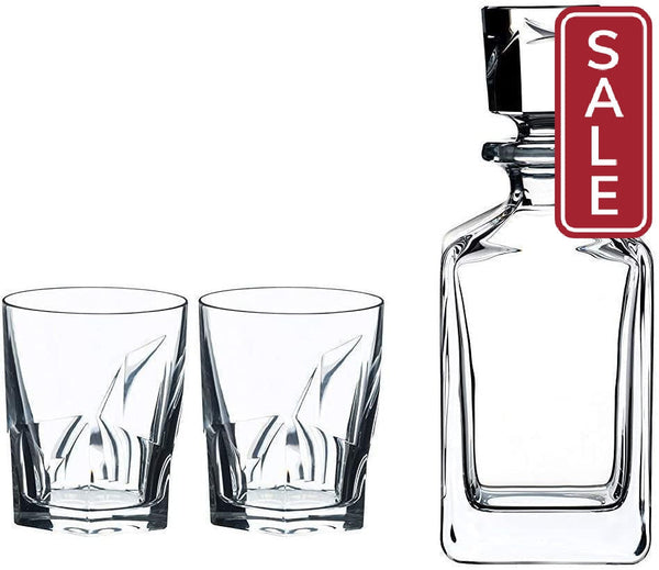 Riedel Louis Whiskey Decanter 3 Pc Set - 5515/02S2