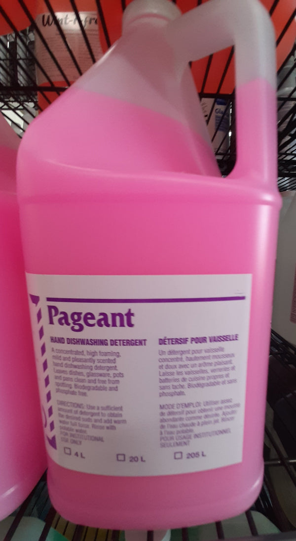Pageant Pot & Pan Manual Liquid Dish Detergent 4L 2016PAG