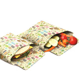 Beeswax Sandwich Bags, 2Pk, Zero Waste Pattern – 613BW60ZW
