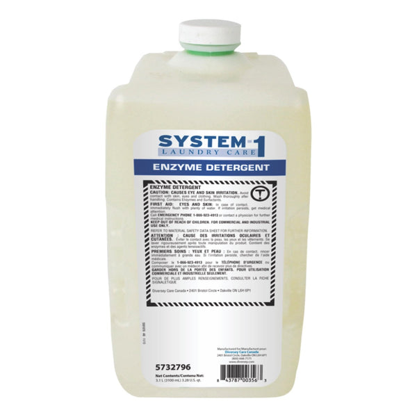SYS-1 Laundry Enzyme Detergent 3100ml, 2/Case - 5732796