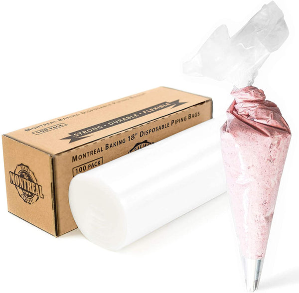 Disposable Piping Bags 18", 100/Roll - 3102