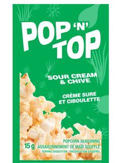 Pop n Top Snack Seasoning, Sour Cream & Chives 50/Pkg – 367141
