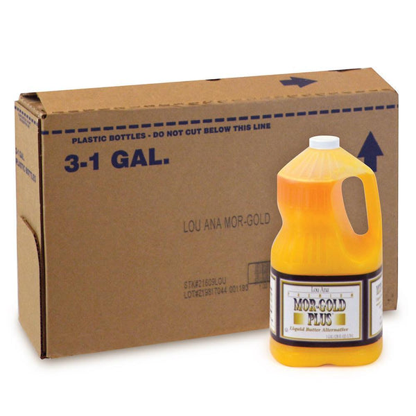 Mor-Gold Plus Butter Flavored Topping 1 Gal, 3/Cs - 2039LA
