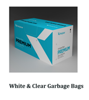 Garbage Bags 20” x 22” Light, White, 500/Cs - 2022B