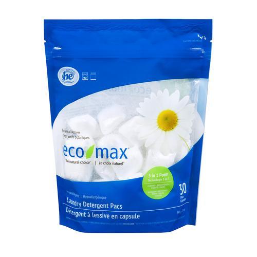Eco-Max® Hypoallergenic Laundry Detergent, 30 Pacs - EMAX-C155