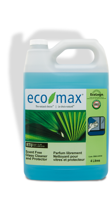 Eco-Max® Scent Free Glass Cleaner & Protector, 4L - EMAX-60104