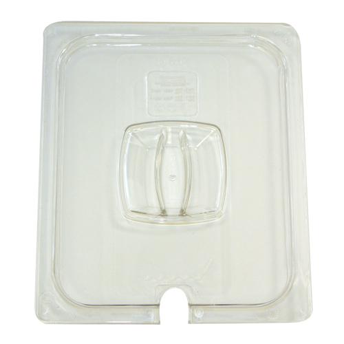 Food Pan Cover 1/2 Size, Notched - FG128P86CLR