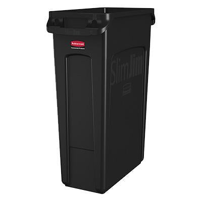 Slim Jim® Garbage Can 23 Gal, Black - FG354060BLA